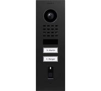 DoorBird D1102FV FP50 UP Interphone Bluetooth, Wi-Fi, Ethernet Station extérieure noir graphite (satiné mat)