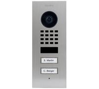 DoorBird D1102V Unterputz Interphone vidéo IP Wi-Fi, Ethernet Station extérieure acier inoxydable V2A (brossé)