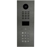 DoorBird D2101KV Interphone vidéo IP Ethernet Station extérieure acier inoxydable V2A, mica de fer DB703 (satiné)