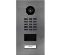 DoorBird D2101V Interphone vidéo IP Ethernet Station extérieure acier inoxydable, oxyde de fer micacé (satiné)