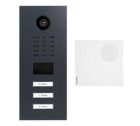 Doorbird - KIT D2103V-RAL7016 + A1061W - portier vidéo IP 3 Sonnettes + Carillon