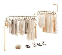 Doorhighpeak Magasin De Vêtements Étagère à Vêtements Présentoir De Vente Au détail Créatif, Barre de Vêtement Commerciale Pôle De Vêtements De Boutique, Tiges Suspendues Murales Étagères à Vêtements