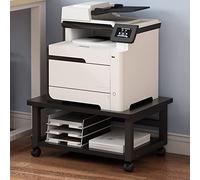 Doorhighpeak Support de Machine sous Le Bureau Chariot d'étagère pour imprimante Mobile, Support de Table pour imprimante à roulettes avec Roues pivotantes, étagères de Rangement polyvalentes