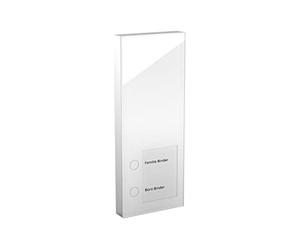 DOORLINE 150700 Slim Station de portière pour interphone de portière Extensible 230 V Blanc 220 x 85 x 21 mm