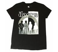 Doors Inverted Photo Waiting for The Sun Image Black T T-Shirts à Manches Courtes New Official White Yellow Black Red Mens Women T T-Shirts à Manches Courtes 100% Cotton(Small)
