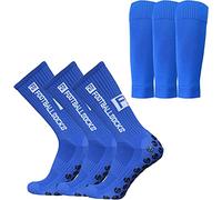 Doorslay 3 Packs Chaussettes de Sport Chaussettes de Compression Chaussettes Athlétiques Chaussettes de Football Anti-dérapantes a Séchage Rapide pour Football Basketball Hockey Course
