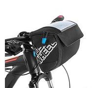 Doorslay Sacoche de Guidon pour vélo,Pochette Téléphone Velo Écran Tactile 3L,Sac étanche Multifonctionnel avec Couverture Tactile en PVC,Résistant à l'usure,Durable,Facile à Nettoyer,Adulte Unisexe
