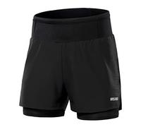 Doorslay Short de Course 2 en 1 pour Homme Short de Sport Taille Haute Short d'entraînement avec Poches pour Gym Jogging Tennis