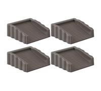 Doorstops Wedge - Rubber Door Stop, Door Stoppers for Floor, Non-Slip 4 Pieces Two-Way Holder Wedge for Anti-Theft Protection Security Safety Living Room Home Hotel Room Privacy, DoorS Stoppers