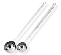 Doosu Cuillère Doseuse à Long Manche, Acier Inoxydable 18/8, 25cm/15&30 ml | Extra Longue Measuring spoon à Epices en Métal, pour Café Moulu Espresso poudre de protéine thé, 1&2 Cuillère à Soupe