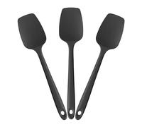 Doosu Cuillère-Spatule en Silicone, Résistante à 315°C, 3 Pièces, Noir | Maryse Cuisine Racloir ustensile pro, souple caoutchouc sans BPA, ne raye pas, antiadhésif pour cuisson poêle mélange œufs