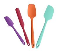 Doosu Ensemble de 4 Spatules en silicone :Ustensiles de cuisine en caoutchouc résistant à la chaleur jusqu'à 315 °C de qualité alimentaire sans BPA pour mélanger,gratter,cuire,remuer,servir (Multi-4)