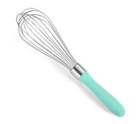 Doosu Fouet Cuisine Métal, Acier Inoxydable 18/8 Manuel, 28cm/8 Fils, Teal | Medium Antiadhésif Professionnel, Ballon Whisk Rond pour Pâtisserie et Cuisson, Passe au Lave-Vaisselle, Robuste et Solide