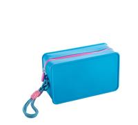 Dopamine Voyage Silicone Étanchéité Trousse de Maquillage avec Porte Clef Tressé et Fermetures Éclair/Femme Lass/Miroir/Vernis à Ongles/Rouge à Lèvres/Écouteurs/Sac à Main