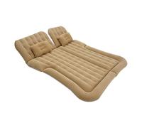 DOPBENT Ensemble de matelas gonflables pour voiture, beige, avec surface en velours, dimensions 165 x 125 cm, matelas de couchage confortable, pliable, pour voyages en voiture, camping, pique-nique