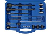 DOPBENT Kit de nettoyage pour siège et gaine d'injecteur, Kit de nettoyage pour siège d'injecteur et gaine de bougie, Ensemble d'outils de nettoyage du fond d'injecteur