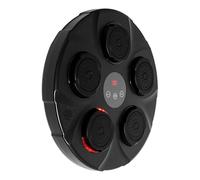 DOPBENT Machine de boxe musicale avec musique, Bluetooth, 12 vitesses et modes d'entraînement avec gants de boxe et lumière LED pour adultes et enfants, noir