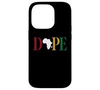 Dope Africa Map Juneteenth Black Pride Celebration Coque pour iPhone 14 Pro