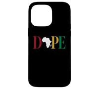 Dope Africa Map Juneteenth Black Pride Celebration Coque pour iPhone 14 Pro Max