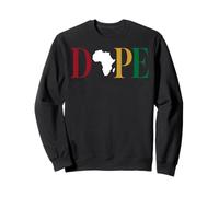 Dope Africa Map Juneteenth Black Pride Celebration Sweatshirt