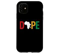 Dope Africa Map Juneteenth Pan African Pride Coque pour iPhone 11