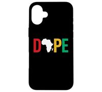 Dope Africa Map Juneteenth Pan African Pride Coque pour iPhone 16 Plus
