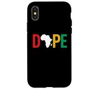 Dope Africa Map Juneteenth Pan African Pride Coque pour iPhone X/XS