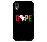 Dope Africa Map Juneteenth Pan African Pride Coque pour iPhone XR