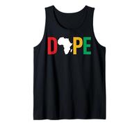 Dope Africa Map Juneteenth Pan African Pride Débardeur