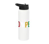 Dope Africa Map Juneteenth Pan African Pride Stainless Steel Insulated Water Bottle