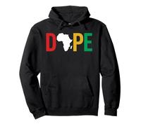 Dope Africa Map Juneteenth Pan African Pride Sweat à Capuche