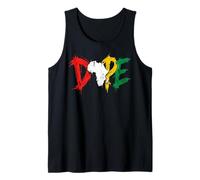 Dope Africa Map Pan African Colors Juneteenth Débardeur