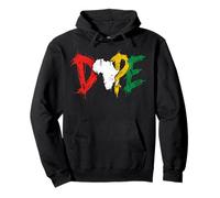 Dope Africa Map Pan African Colors Juneteenth Sweat à Capuche
