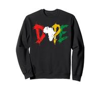 Dope Africa Map Pan African Colors Juneteenth Sweatshirt