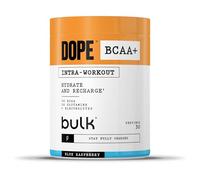 Dope BCAA+ | Poudre Intra-Entraînement | Blue Raspberry | 360 g | 30 Portions | 5g BCAAs | Mélange d'Électrolytes | Glutamine | Vitamine B6 & B12 | Soutient l'Hydratation, l'Énergie et la Récupération