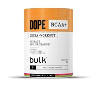 Dope BCAA+ | Poudre Intra-Entraînement | Strawberry Lime | 360 g | 30 Portions | 5g BCAAs | Mélange d'Électrolytes | Glutamine | Vitamine B6 & B12 | Soutient l'Hydratation, l'Énergie, Récupération