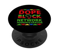 Dope Black Administrateur réseau Proud Black Professional PopSockets PopGrip Adhésif