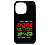 Dope Black, Assistante de Direction, fière d'être Une Professionnelle Noire Coque pour iPhone 13 Pro