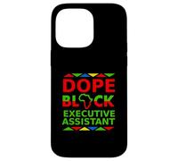 Dope Black, Assistante de Direction, fière d'être Une Professionnelle Noire Coque pour iPhone 14 Pro Max