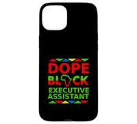 Dope Black, Assistante de Direction, fière d'être Une Professionnelle Noire Coque pour iPhone 15 Plus