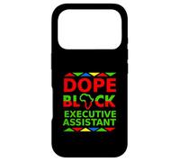 Dope Black, Assistante de Direction, fière d'être Une Professionnelle Noire Coque pour iPhone 17 Pro