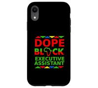 Dope Black, Assistante de Direction, fière d'être Une Professionnelle Noire Coque pour iPhone XR