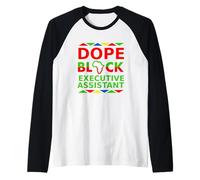 Dope Black, Assistante de Direction, fière d'être Une Professionnelle Noire Manche Raglan
