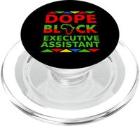 Dope Black, Assistante de Direction, fière d'être Une Professionnelle Noire PopSockets PopGrip pour MagSafe
