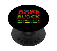 Dope Black, claveciniste, Clavecin Afro-américain PopSockets PopGrip Adhésif