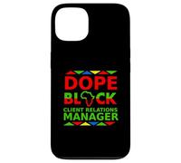 Dope Black Client Relations Manager Fier Succès Client Coque pour iPhone 13