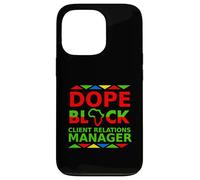 Dope Black Client Relations Manager Fier Succès Client Coque pour iPhone 13 Pro