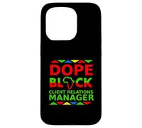 Dope Black Client Relations Manager Fier Succès Client Coque pour iPhone 15 Pro