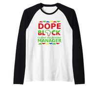 Dope Black Client Relations Manager Fier Succès Client Manche Raglan