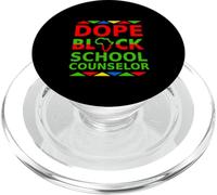 Dope Black, conseillère Scolaire, conseillère d'orientation fière d'être Noire PopSockets PopGrip pour MagSafe